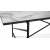 Portland matbord 180x90 cm - Marmor/svart