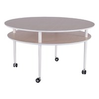 Casper soffbord runt - Vit / ljus ek Casper soffbord runt - Vit / ljus ek