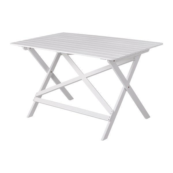 Hav�ng vit utegrupp; 2 st stolar med bord