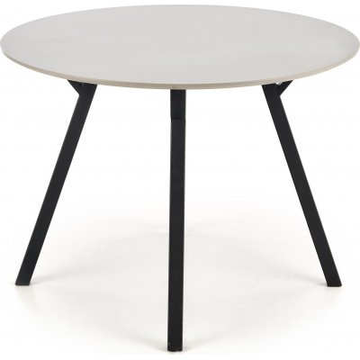 Valarauk matbord 100 cm - Ljusgr/svart