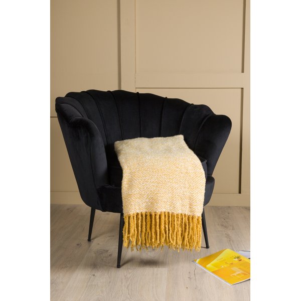 Plaid chin 130x170 cm - Jaune