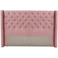 Almedal sänggavel med knappar (Rosa sammet) - Valfri bredd Almedal sänggavel med knappar (Rosa sammet) - Valfri bredd