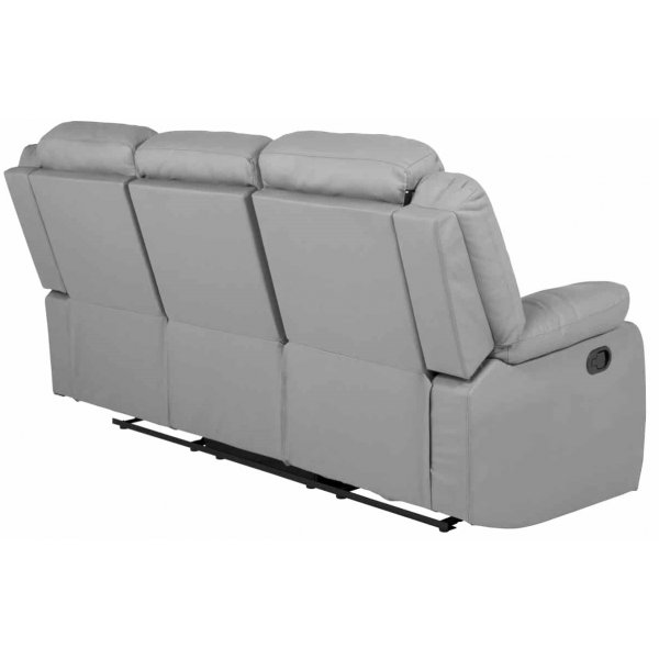 Mozart 3-sits Reclinersoffa - Gr� PU