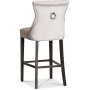Tuva Denise barstol med handtag - Grbeige sammet