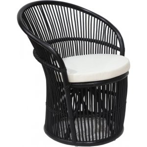 Narva fåtölj i rotting - Svart + Textilrengöring för möbler Narva fåtölj i rotting - Svart + Textilrengöring för möbler