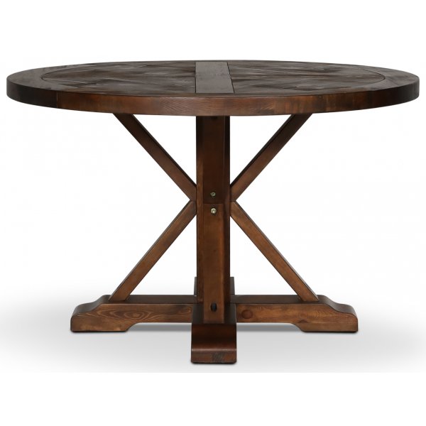 Tuva runt matbord 120 cm - Brun vintage