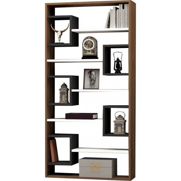 Hampus bokhylla - Valnöt/antracit Hampus bokhylla - Valnöt/antracit