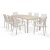 Groupe de repas Urbanite avec table  manger 207 cm et 8 chaises de salle  manger empilables - Beige