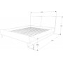 Acoma bedframe 160x200 cm - Grijs