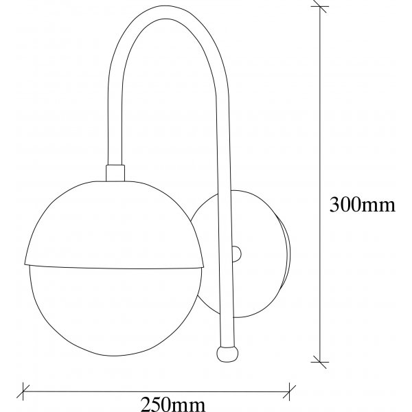Karsholm wandlamp 3300 - Vintage/wit