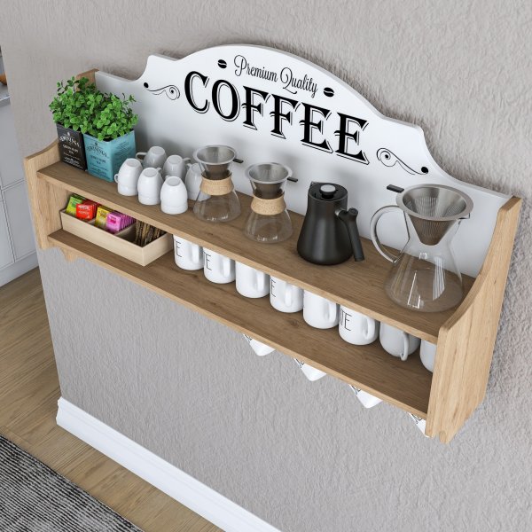 Etagère Jericho 137 - Noyer/blanc Etagère Jericho 137 - Noyer/blanc