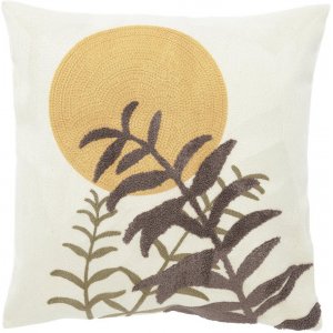 Zen kussenhoes 45 x 45 cm - Warm geel