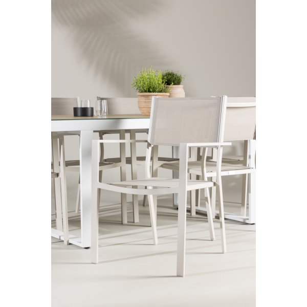 Utestol stapelbar beige - Copacabana Utestol stapelbar beige - Copacabana