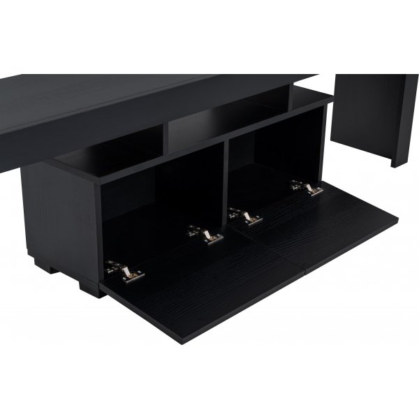 Enclave TV-bänk - Svart trä Enclave TV-bänk - Svart trä