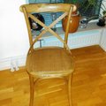 Väldigt snygga stolar. Köpte 4 stycken.Mycket nöjd. Vintage Paris matstol - Antik bets