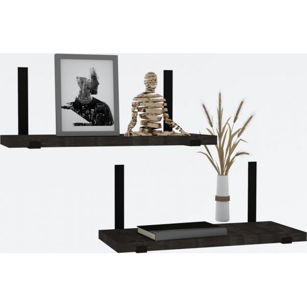 Lama wandplank - Antraciet