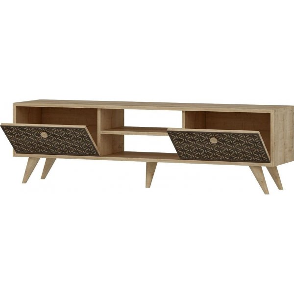 Banc média New York - Saphir/chêne Banc média New York - Saphir/chêne