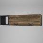 Bumerang skrivbord 120x60 cm - Valnt/antracit