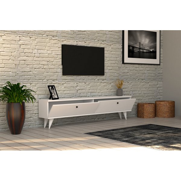 Meuble TV Blanc 160 cm