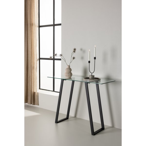 Table en relief Horten 100 x 40 cm - Noir/Transparent Table en relief Horten 100 x 40 cm - Noir/Transparent