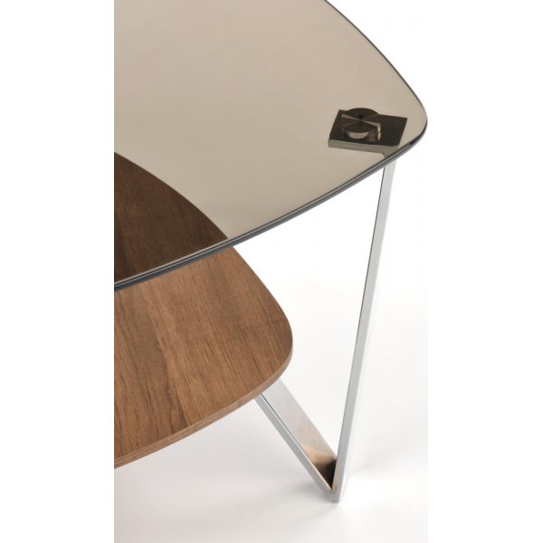 Gail soffbord 80 x 80 cm - Brun