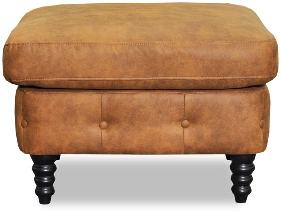 Ashford chesterfield fotpall - Cognac ecolder