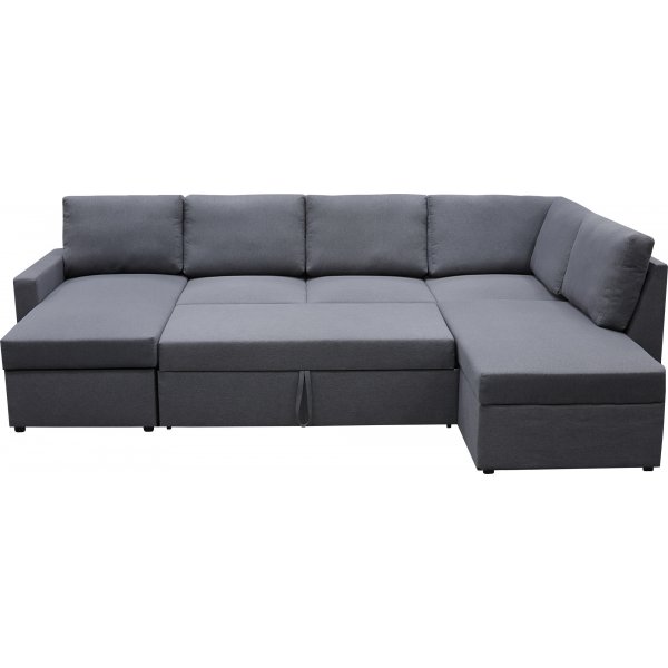 Bäddsoffa U-form mörkgrå - Dream Bäddsoffa U-form mörkgrå - Dream