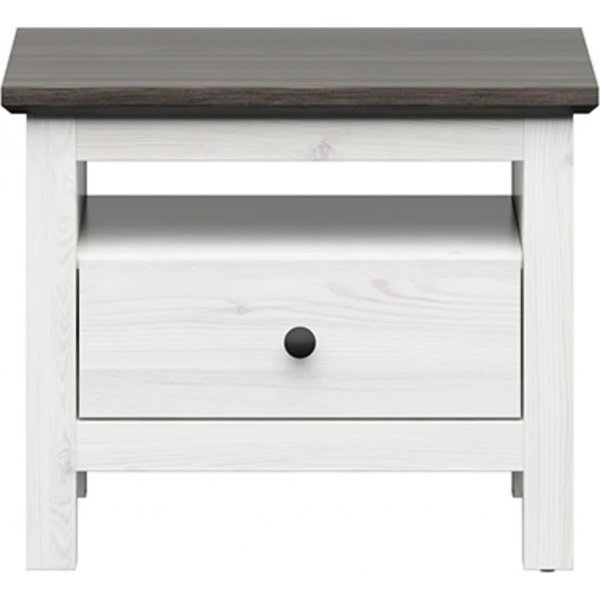 Hesen nachtkastje - Wit/zwart