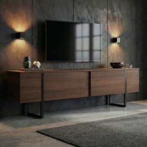 TV-b�nk Orost 180 cm - Milano valn�t/svart