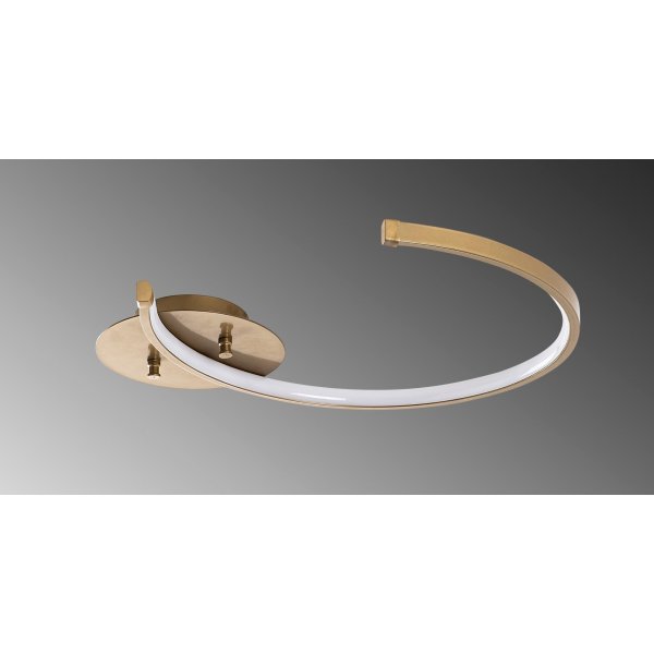 Luno taklampa - Guld