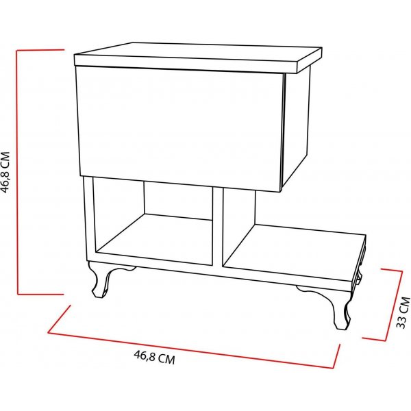 Cast sängbord - Vit Cast sängbord - Vit