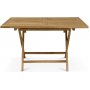 Salt vikbart bord i teak - 140x80 cm
