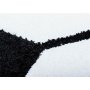 Barnmatta Brigid fotboll - Svart/vit - Rund 120 cm