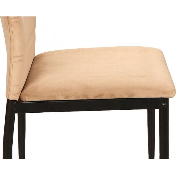 Chaise de salle  manger Rip - Velours beige