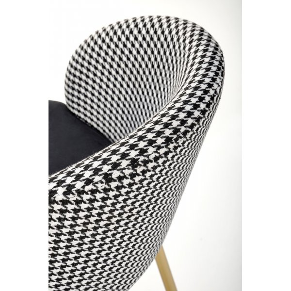 Tabouret de bar Pelican 113 - Noir/blanc/or Tabouret de bar Pelican 113 - Noir/blanc/or