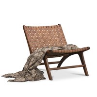 Fåtölj Porto - Konjak / Teak Fåtölj Porto - Konjak / Teak