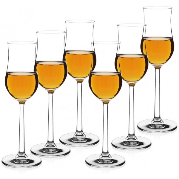 Sontell 6 st cognacglas i kristall