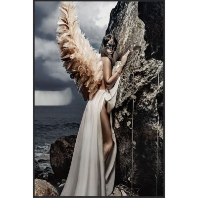Glastavla - Angel in disguise - 80x120 cm