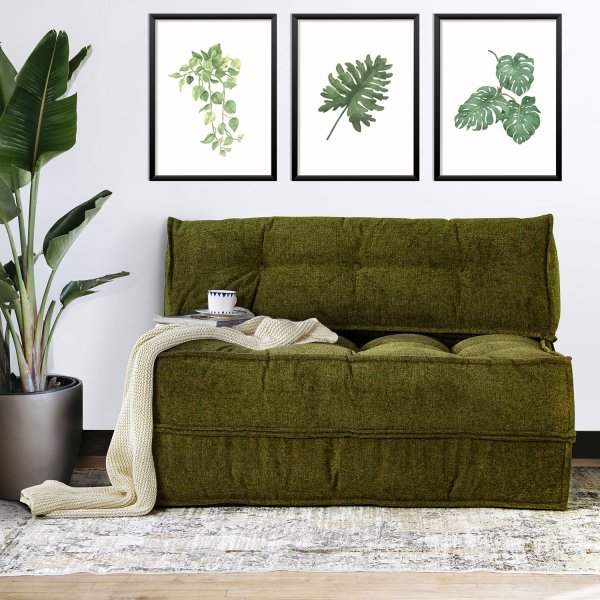 Canapé lit Faldi 2 places - Vert Canapé lit Faldi 2 places - Vert