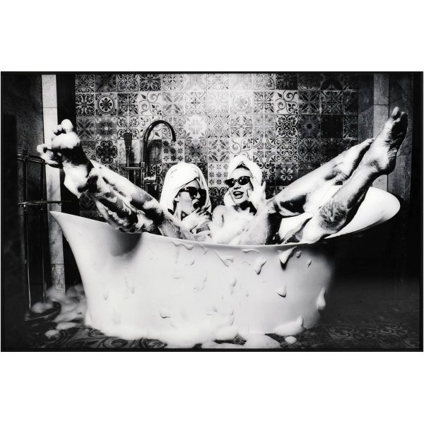Glastavla - A bathroom story - 120x80 cm