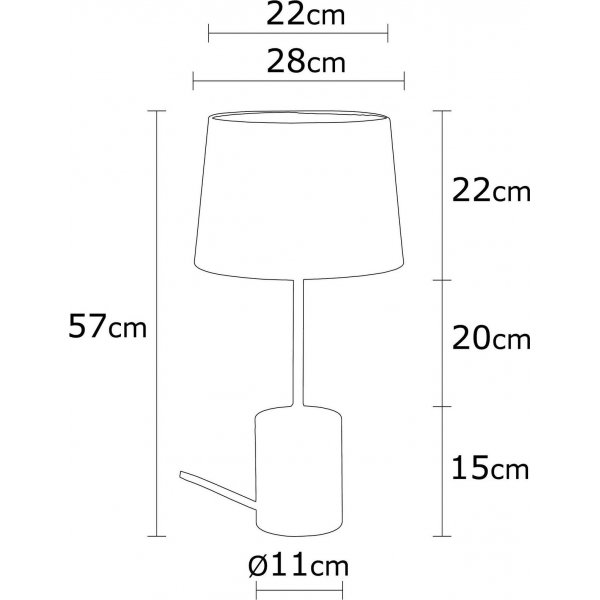 Lampe de table Magnesia - Argent Lampe de table Magnesia - Argent