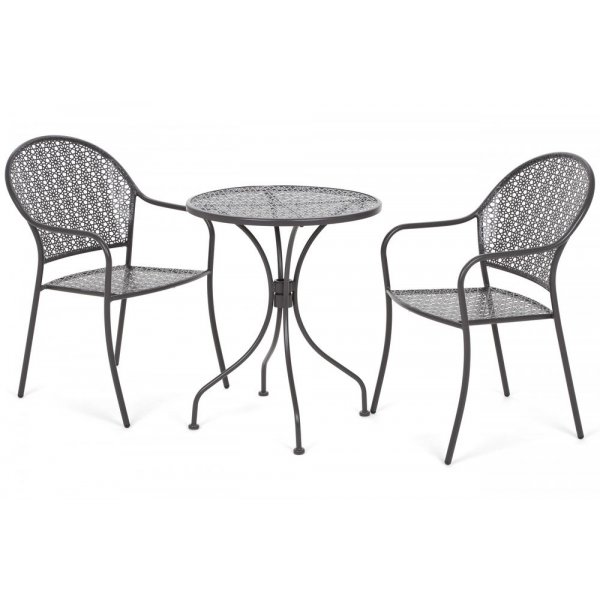 Cafégrupp Maja bord med 2st stolar - Grå Cafégrupp Maja bord med 2st stolar - Grå