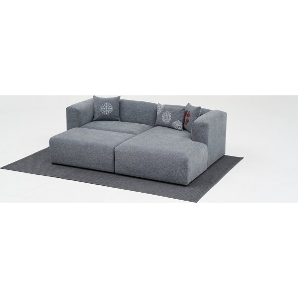 Linden mini divansoffa höger - Grå Linden mini divansoffa höger - Grå