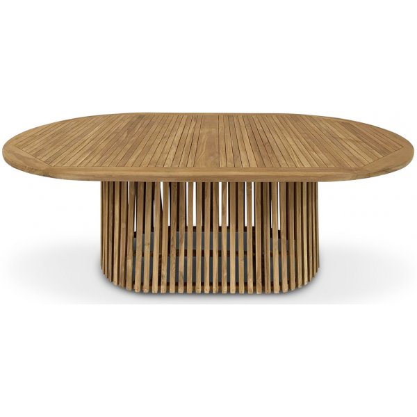 Salt ovalt matbord i teak - 200 cm