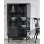 Revel svart vitrinskp 140x80 cm