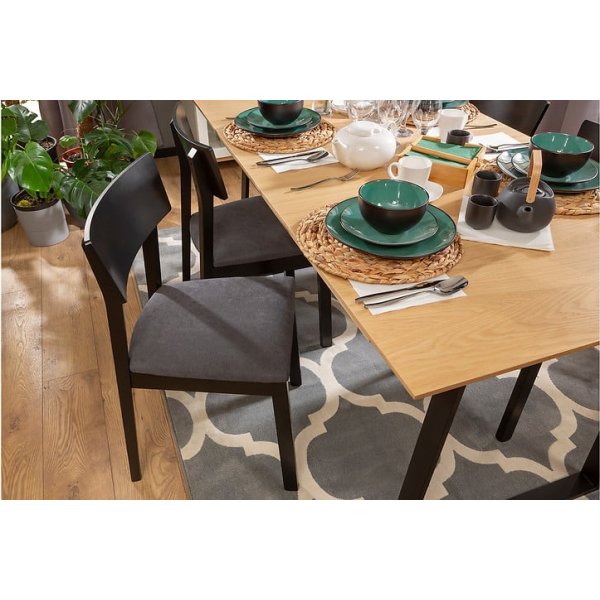 Chaise de salle à manger Nina - Noir Chaise de salle à manger Nina - Noir