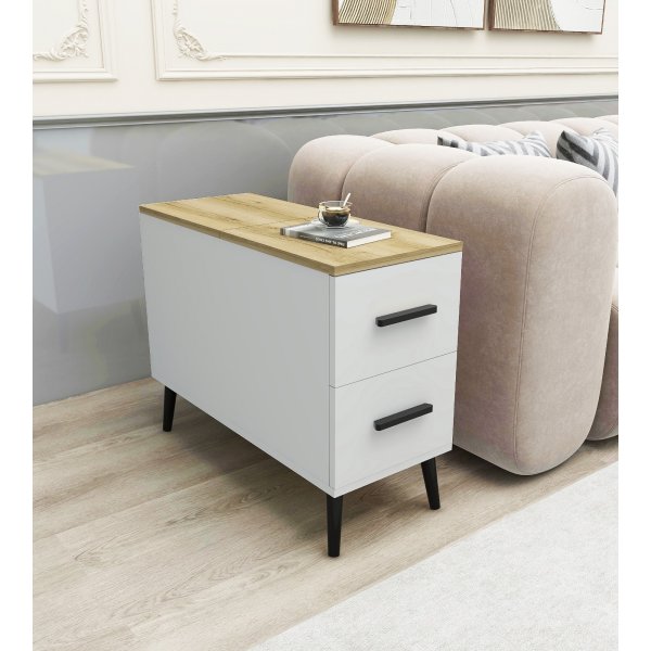 Island sidobord - Vit/beige Island sidobord - Vit/beige