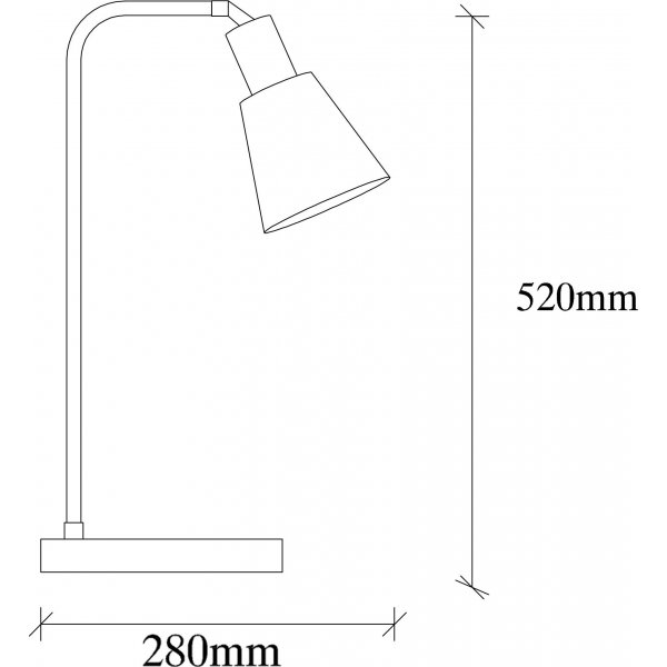Emek bordslampa - Svart/vintage