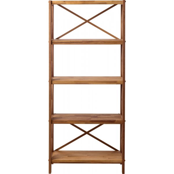 Bibliothèque X en chêne huilé H 161 cm Bibliothèque X en chêne huilé H 161 cm