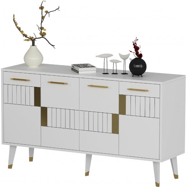 Buffet Moda - Blanc/or Buffet Moda - Blanc/or